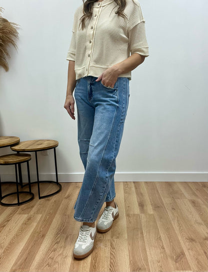 The Tinsley Wide Leg Barrel Jeans
