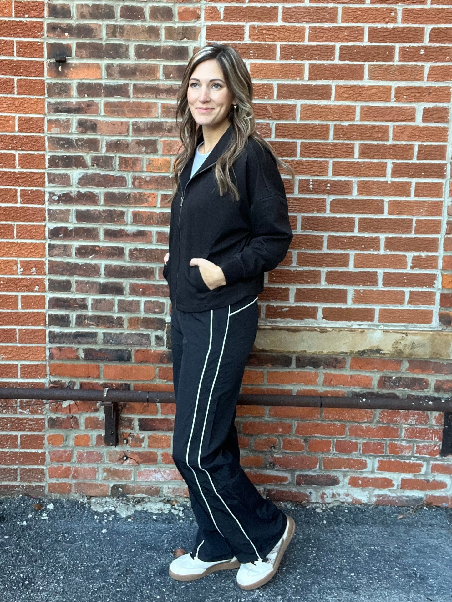 The Kyrie Trendy Black Track Pants