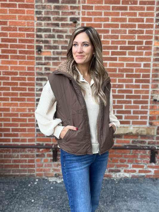 The Blakelynn Fleece Lined Puffer Vest