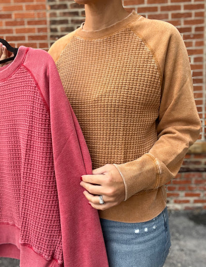 The Orla Waffle Knit Pullover