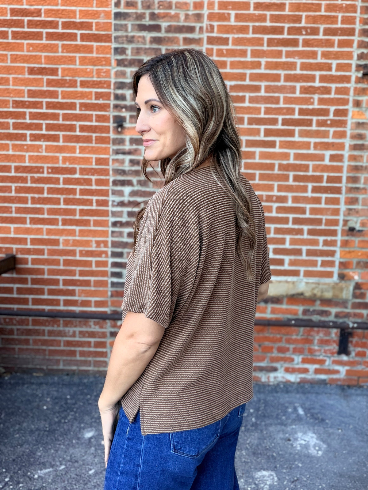 The Mosby Toffee Ribbed Tee