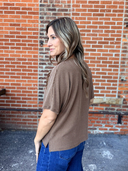 The Mosby Toffee Ribbed Tee