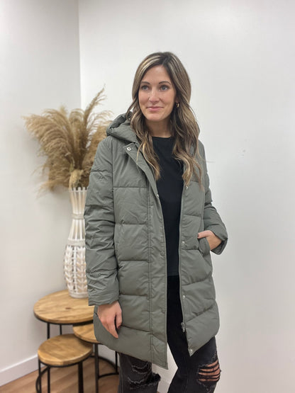 The Leighten Hooded Puffer Coat