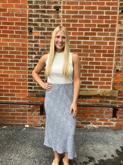 The Mavie Midi Floral skirt