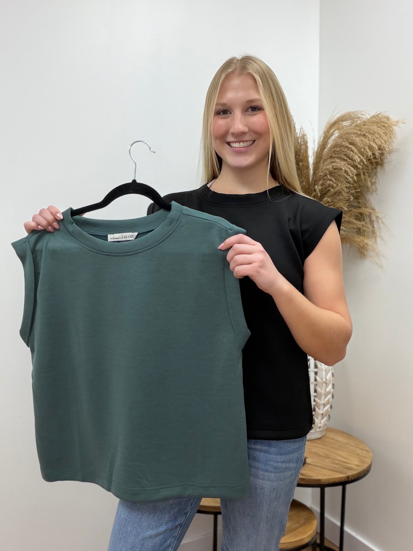 The Kennah Sleeveless Scuba Casual Top