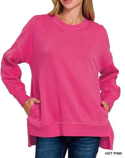 The Vibrant Ray Pullover Mineral Wash Sweatshirt