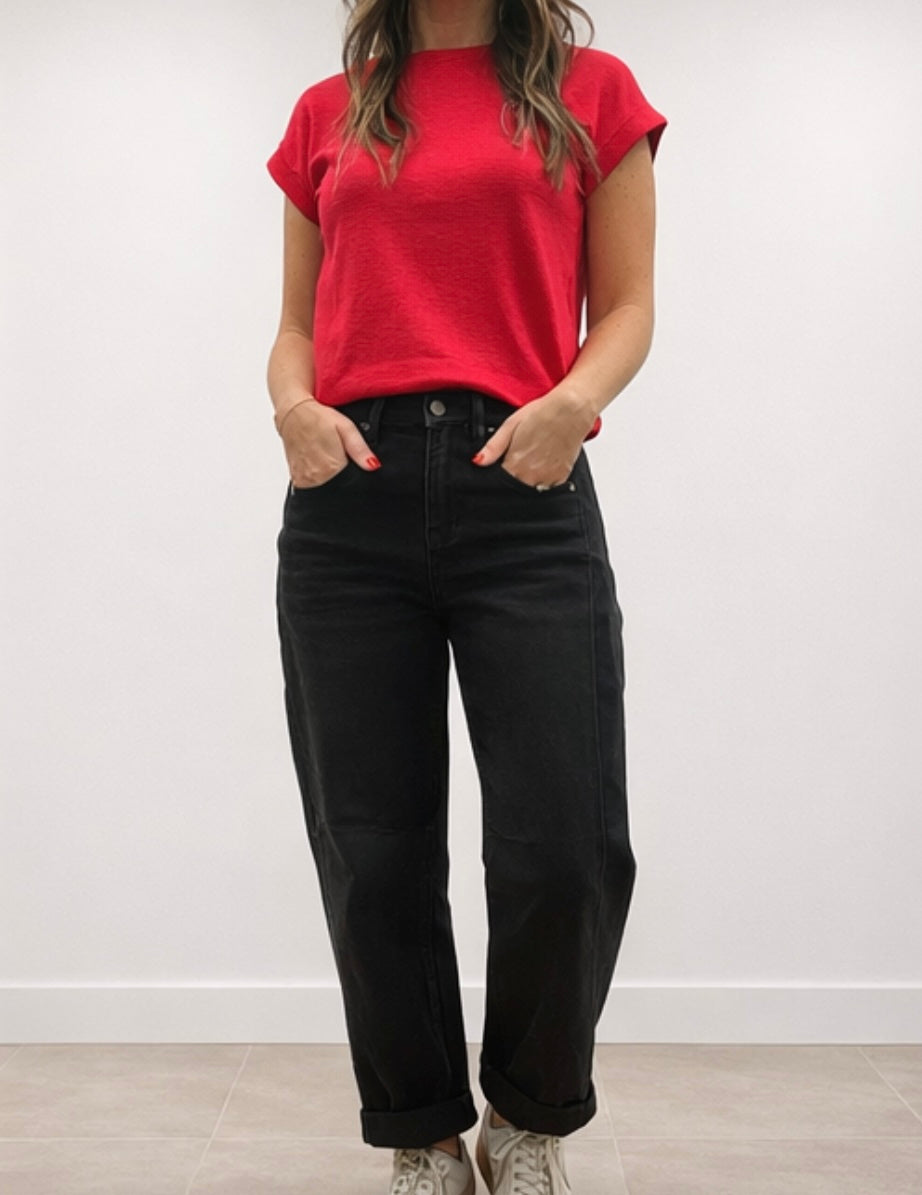 The Briar High Rise Barrel Jeans