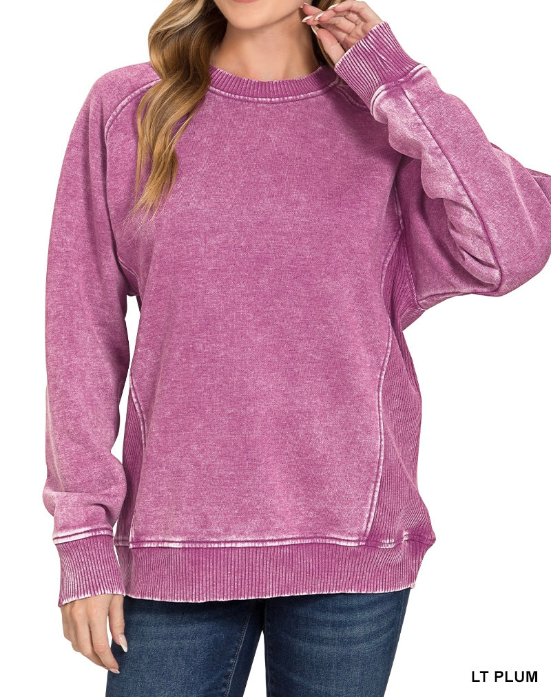 The Kollin Acid Washed Pullover Sweatshirt