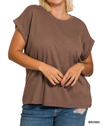 The Layla Curvy Slub Top