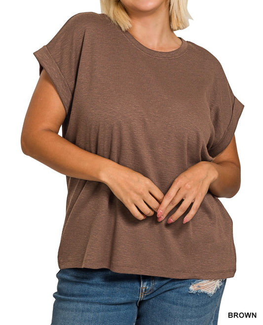 The Layla Curvy Slub Top