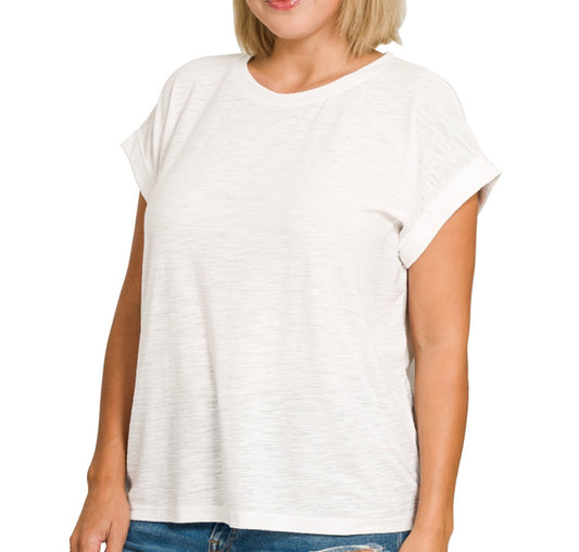 The Layla Curvy Slub Top