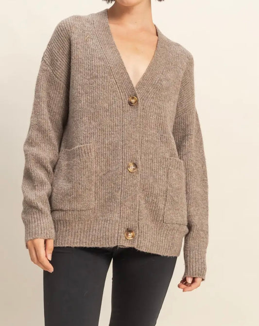 The Alora Front Button Cardigan
