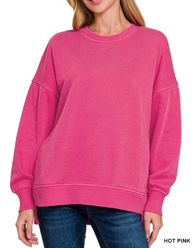 The Vibrant Ray Pullover Mineral Wash Sweatshirt