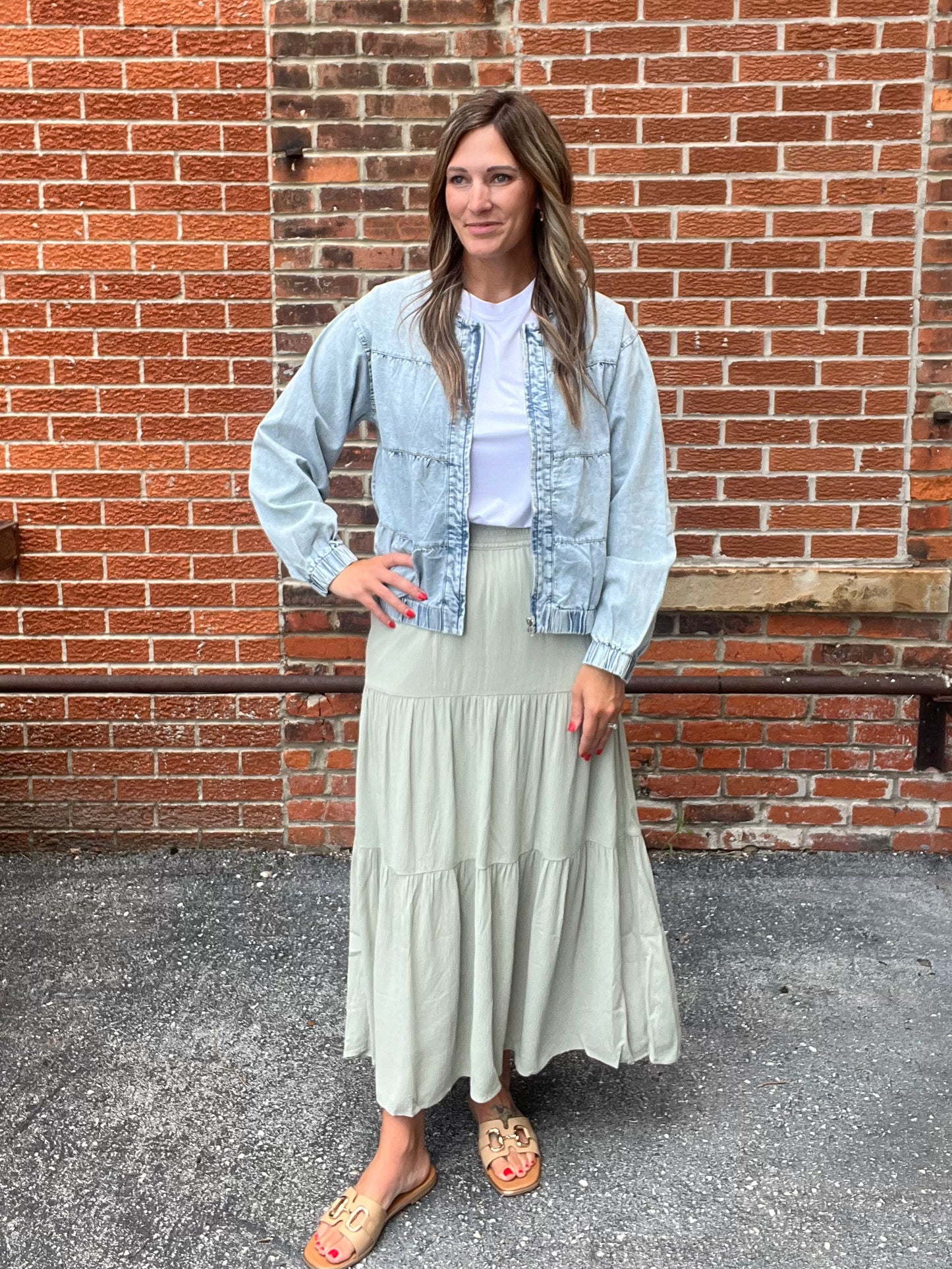 The Maven Tiered Maxi Shirt