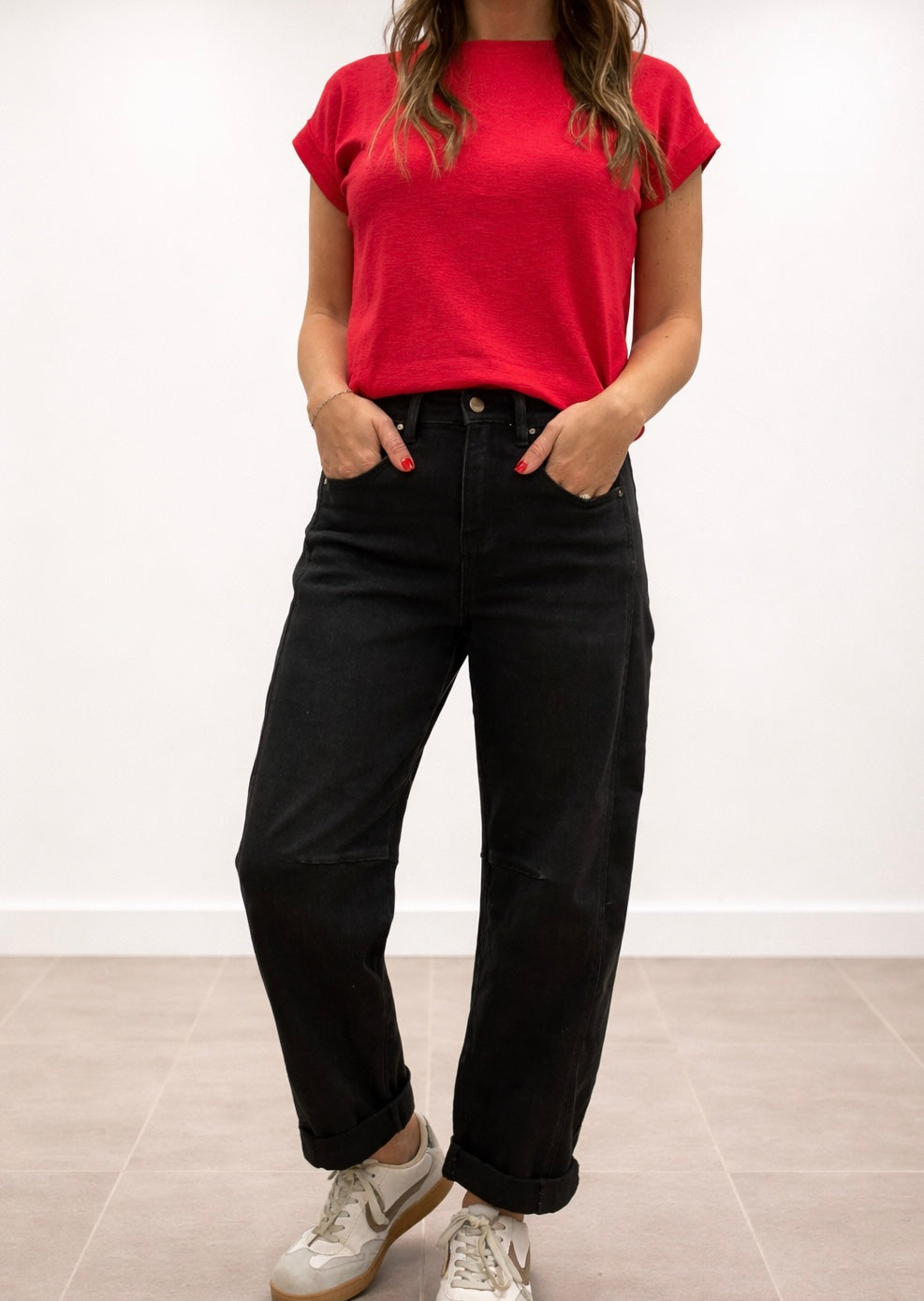 The Briar High Rise Barrel Jeans