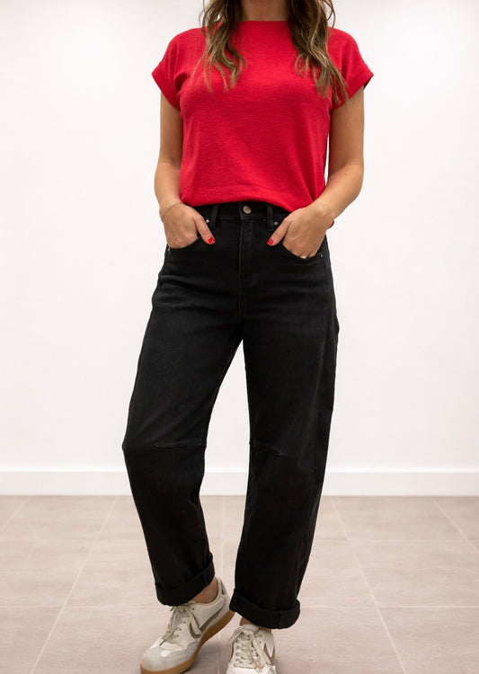 The Briar High Rise Barrel Jeans