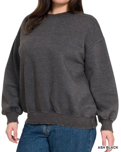 The Cam Mineral Wash Pullover