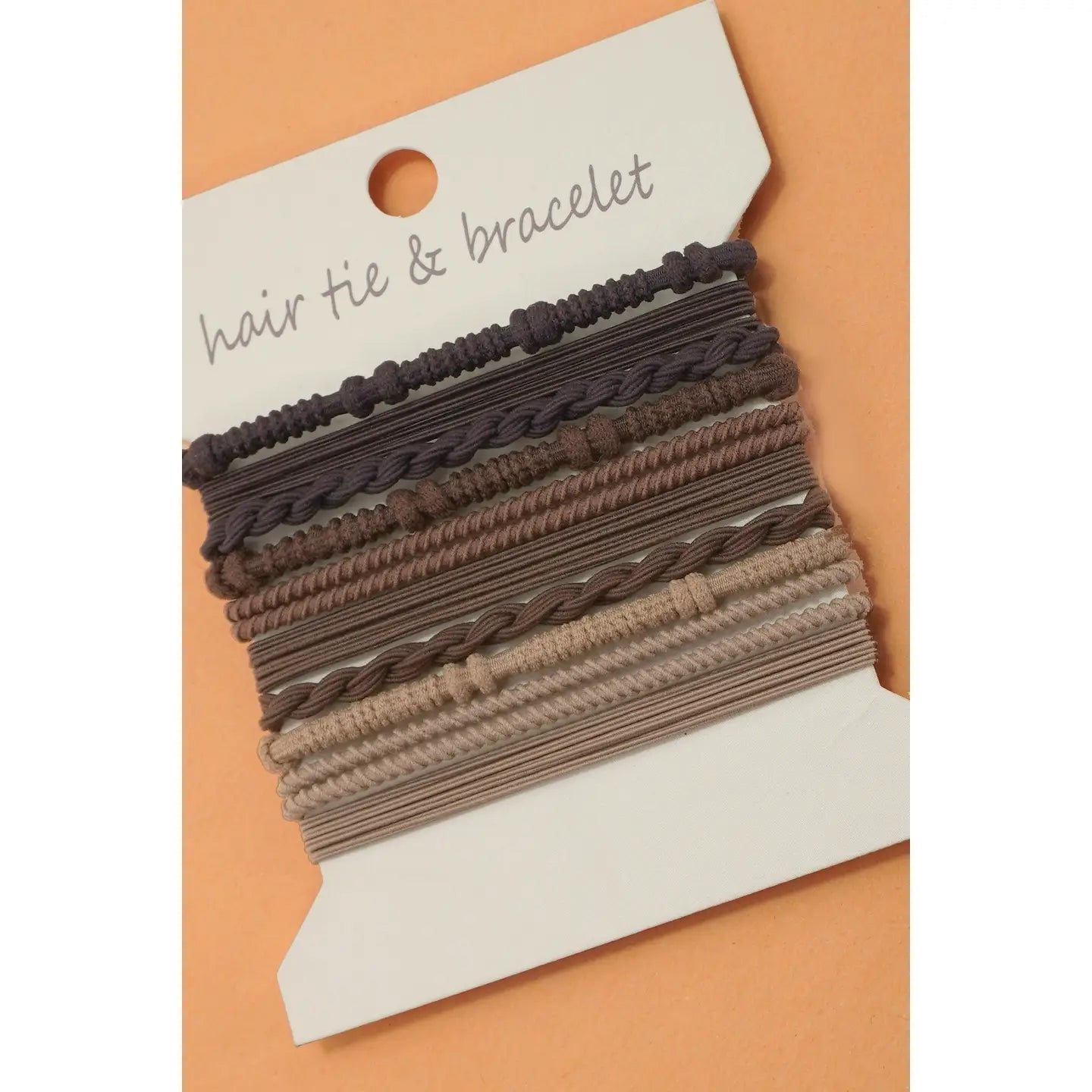 Boho Dual Function Knit Bracelet Hair Ties