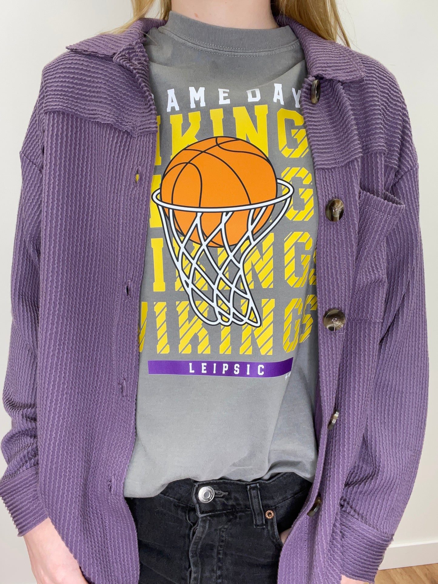 The Jersey Cross Over Basketball Vikings Tee