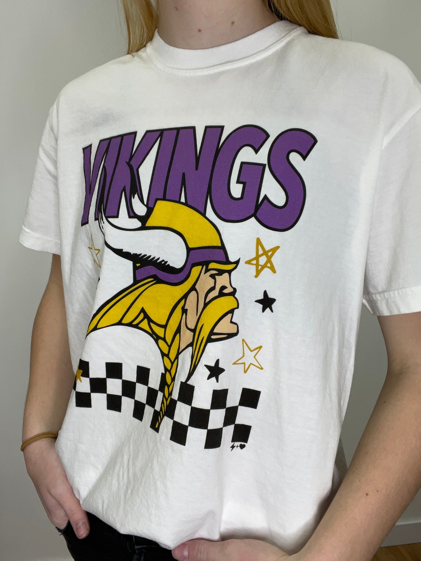 The Beckley Checkered Star Viking Tee