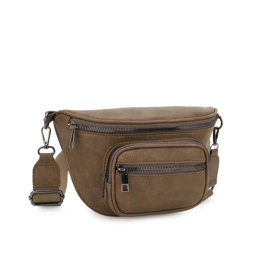 The Loretta Multi Compartment Fanny Pack/Belt Bag/Sling Bag