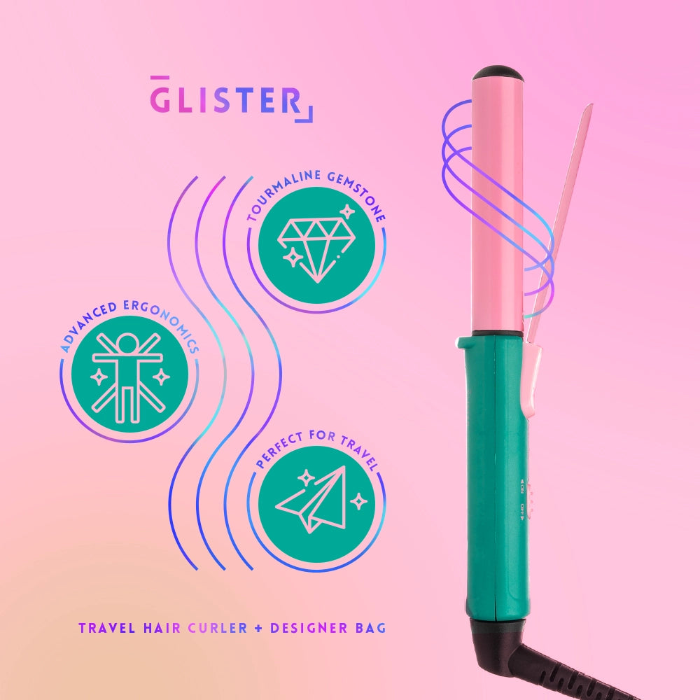 Travel Curling Iron With Travel Pouch