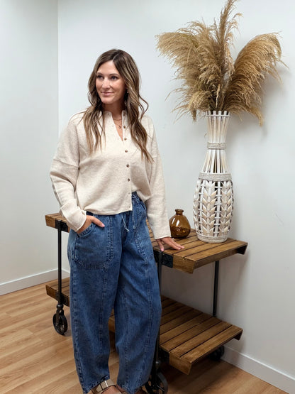 The Pipelynn Button Down Cardigan Sweater