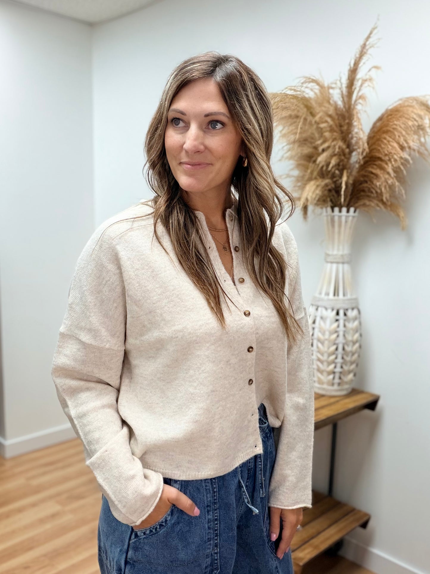 The Pipelynn Button Down Cardigan Sweater