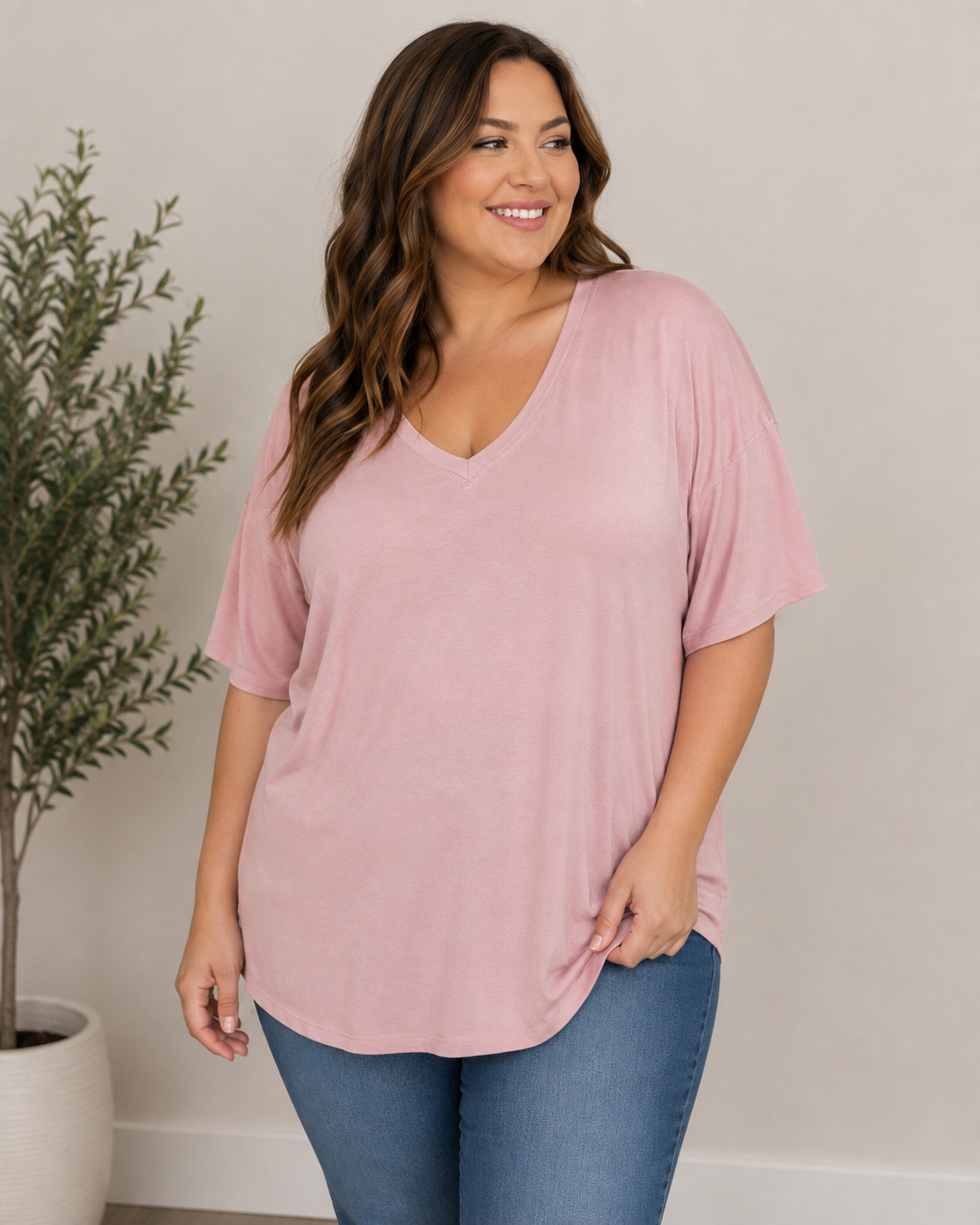 The Sabina Curvy Tee