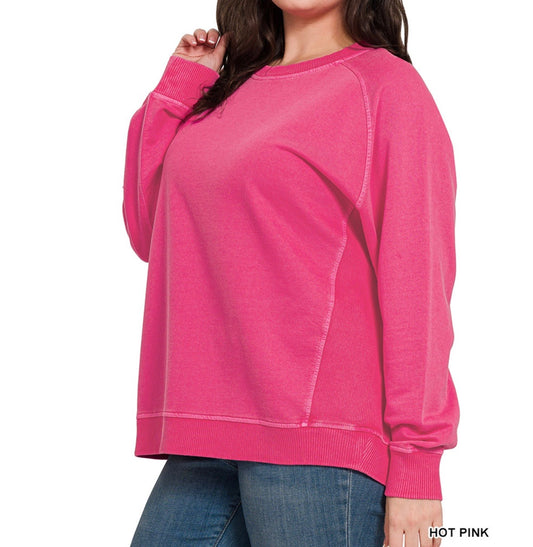 Curvy French Terry Pullover