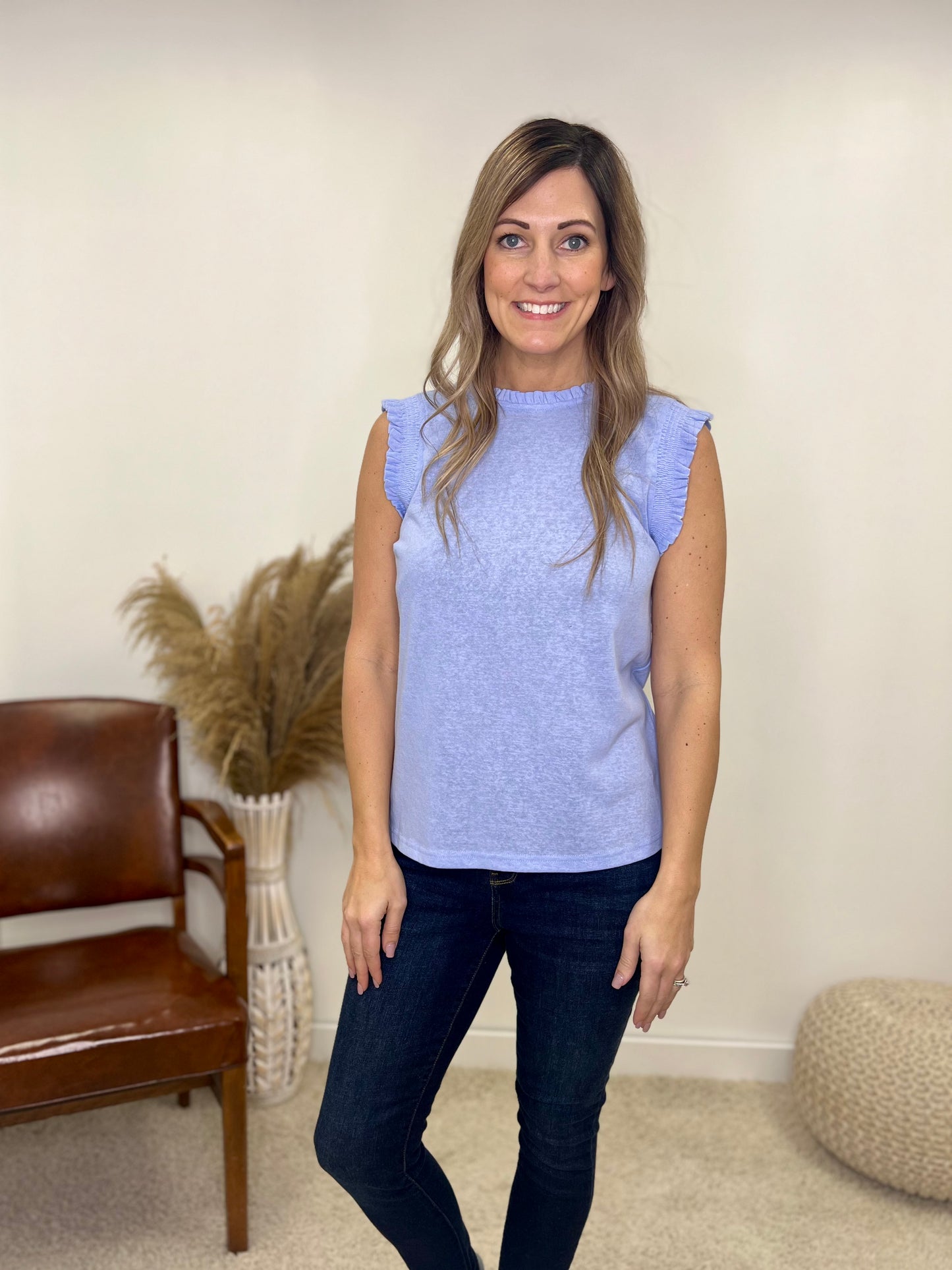 The Brayleigh Spring Blue Top