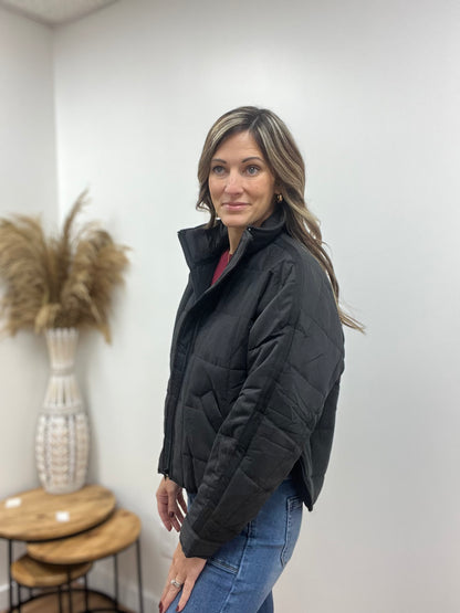The Haven Black Quilted Jacket
