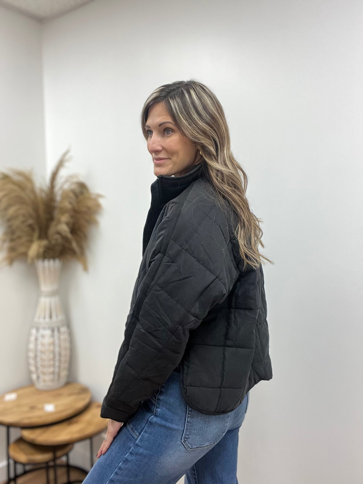 The Haven Black Quilted Jacket