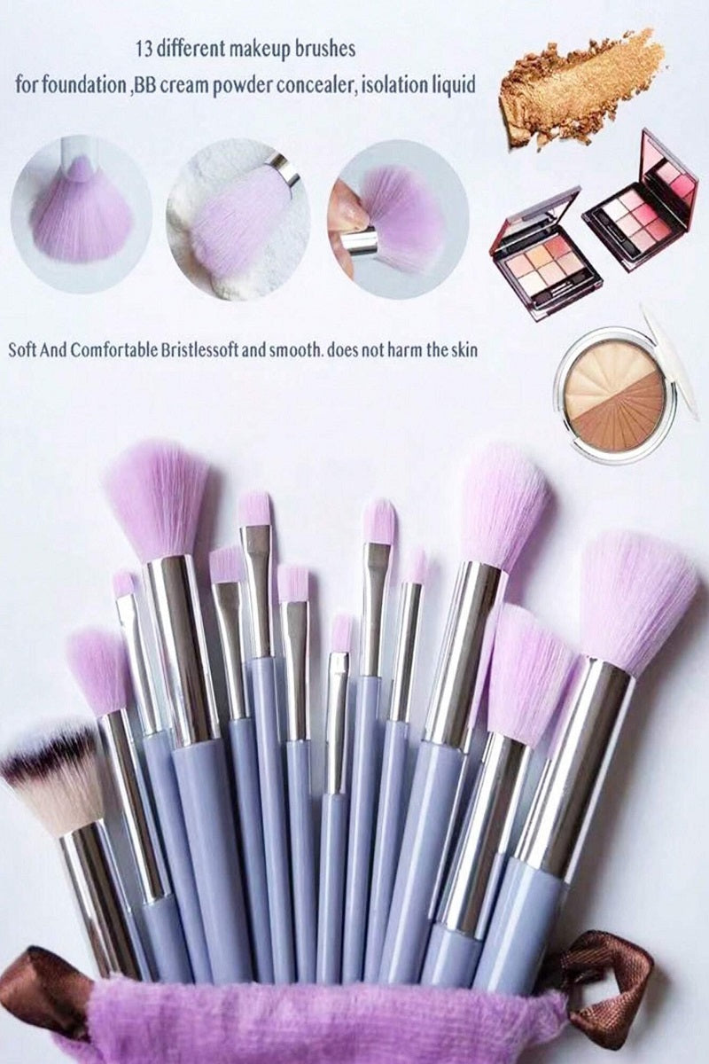 13 Piece Makeup Brush Set