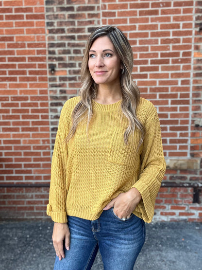 Bayleigh Mustard Knitted Sweater