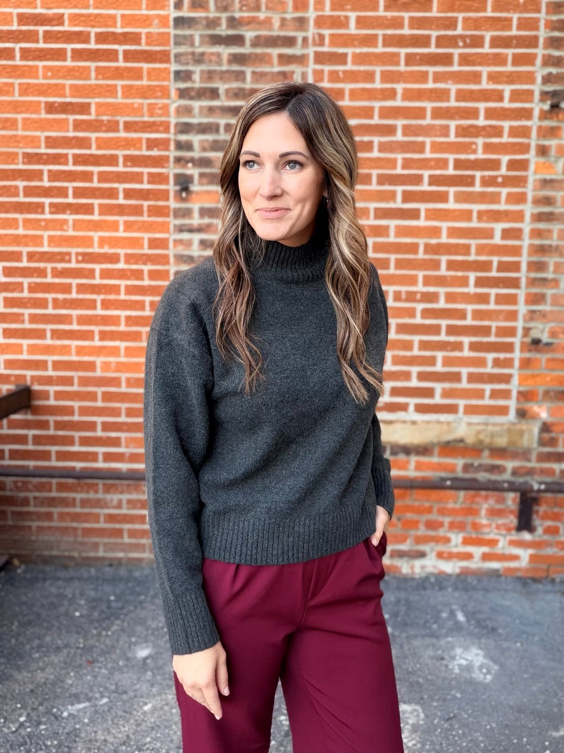 The Brier Mock Neck Sweater