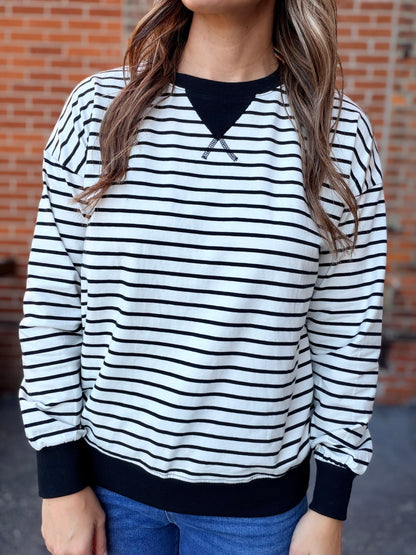 The Murry Long Sleeve Striped Top