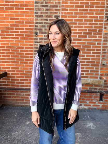The Murry Long Sleeve Striped Top