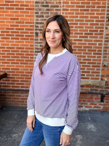 The Murry Long Sleeve Striped Top