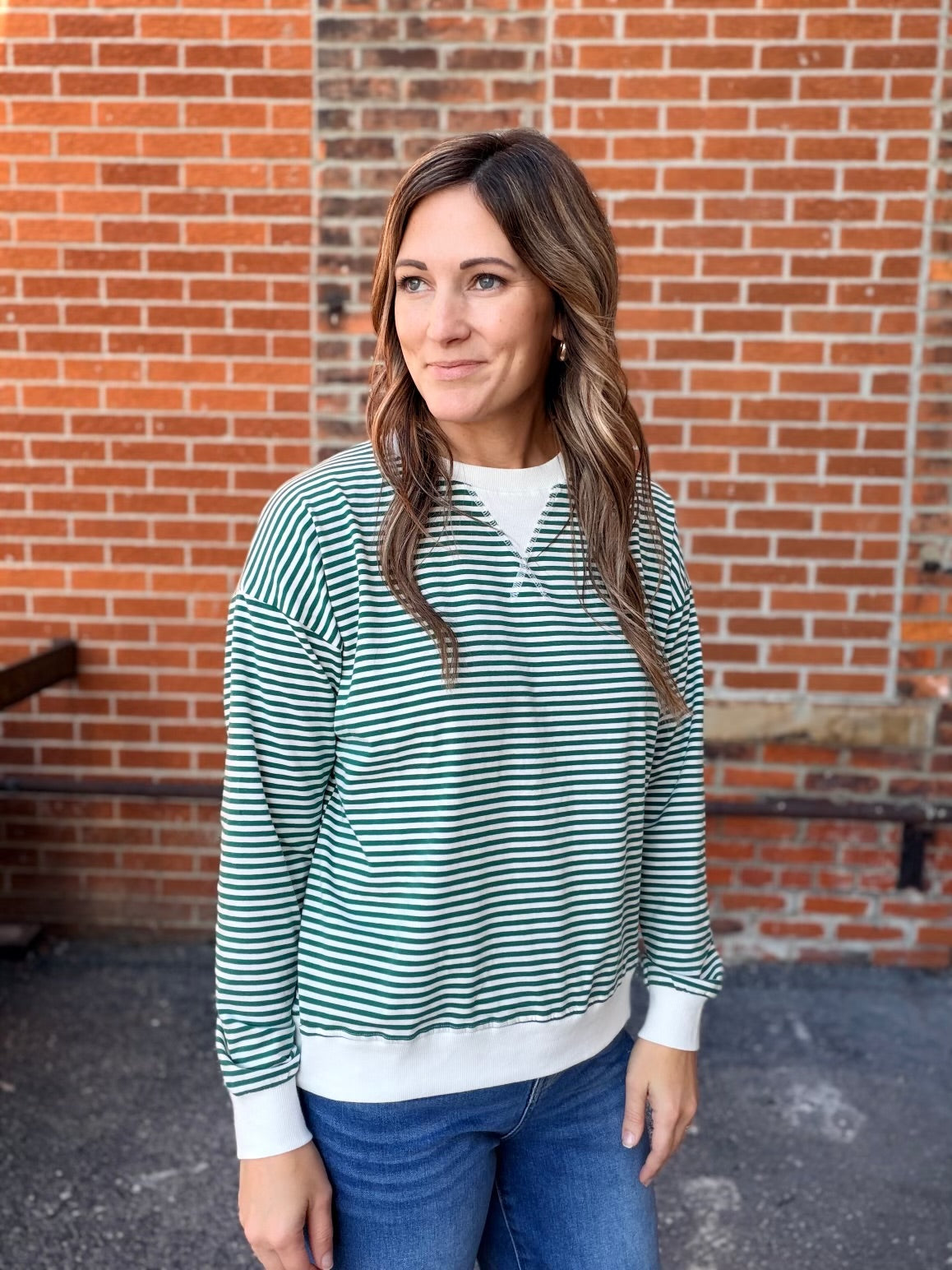 The Murry Long Sleeve Striped Top