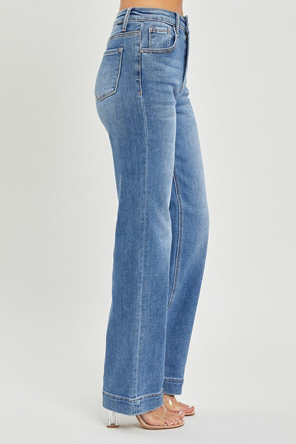 The Hudson Straight Leg Risen Jean