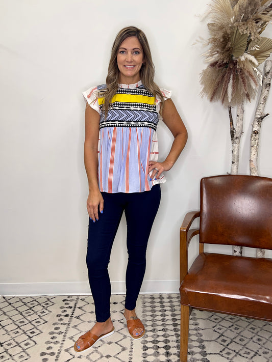 The Chevron Emmett Sleeveless Top