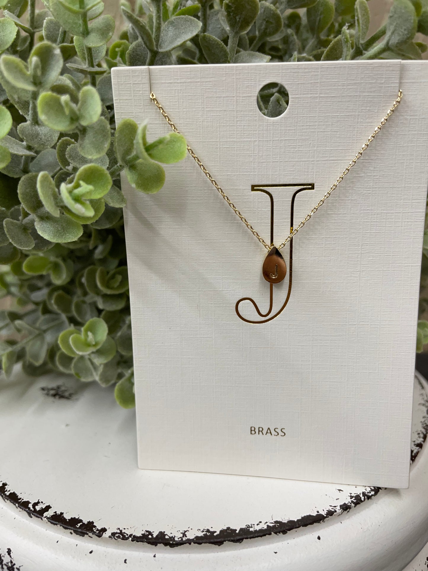 The Teardrop Initial Necklace