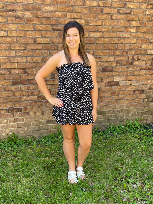 The Ledger Dotted Romper