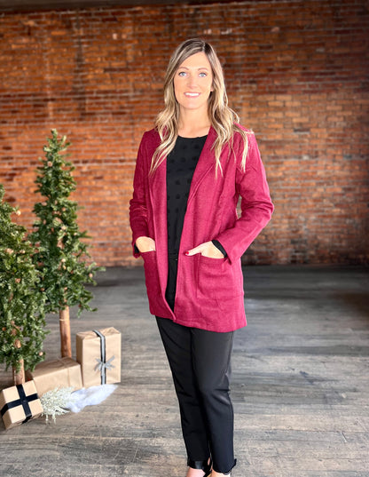 The Briarlyn Holiday Open Front Coat