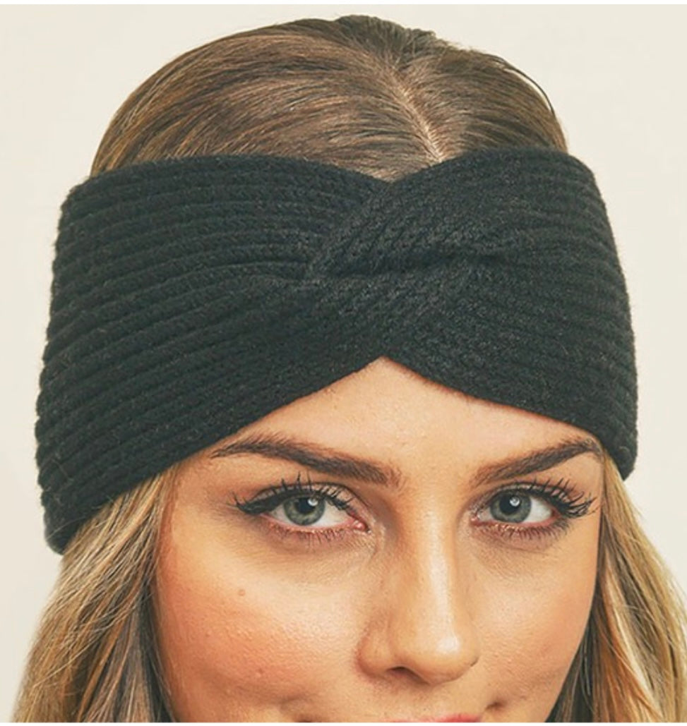 Knit Twist Winter Headband