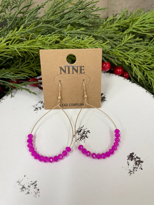 The Beaded Wire Hoops