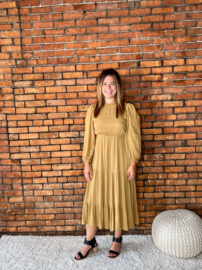 The Jenna Mustard Dress