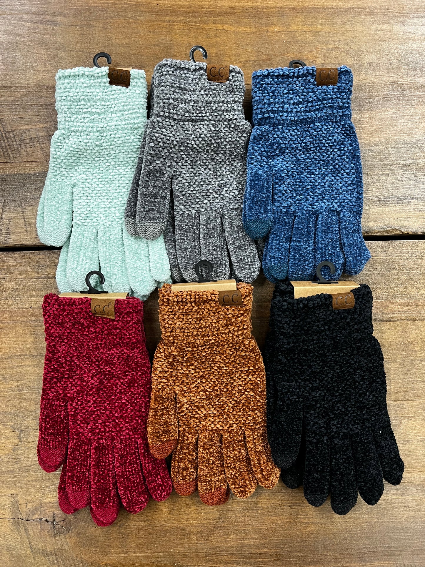 Fuzzy CC Gloves