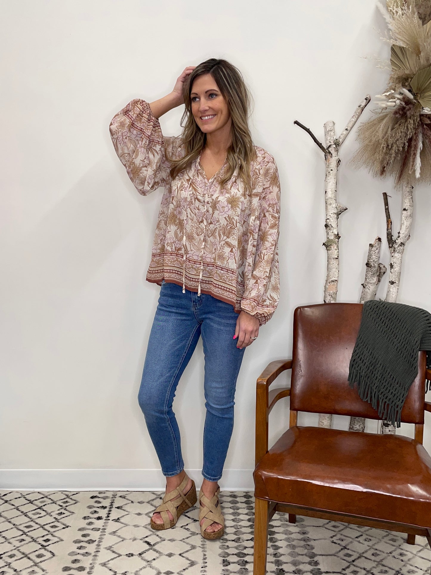 The Claira Floral Blouse